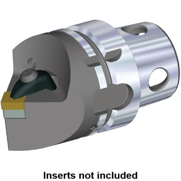 Kennametal - Insert Style SN.. 120408, SN.. 432, 70mm Head Length, Neutral Cut, Internal/External Modular Threading Cutting Unit Head - System Size KM4X63, Series Kenclamp - A1 Tooling