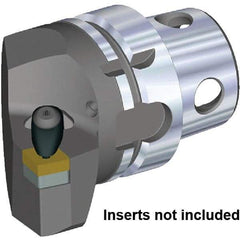 Kennametal - Insert Style CN.. 120408, CN.. 432, 70mm Head Length, Left Hand Cut, Internal/External Modular Threading Cutting Unit Head - System Size KM4X63, 38mm Center to Cutting Edge, Series Kenclamp - A1 Tooling