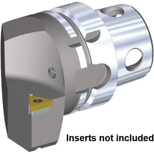 Kennametal - Insert Style TC.. 16T308, TC.. 3252, 70mm Head Length, Right Hand Cut, Internal/External Modular Threading Cutting Unit Head - System Size KM4X63, 43mm Center to Cutting Edge, Series KM4X - A1 Tooling