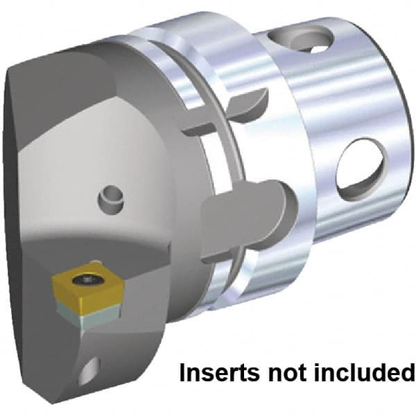 Kennametal - Insert Style CC.. 120408, CC.. 432, 70mm Head Length, Left Hand Cut, Internal/External Modular Threading Cutting Unit Head - System Size KM4X63, 43mm Center to Cutting Edge, Series KM4X - A1 Tooling