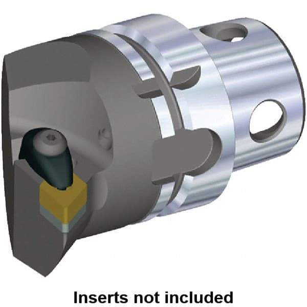 Kennametal - Insert Style DN.. 432, DN..150408, 70mm Head Length, Right Hand Cut, Internal/External Modular Threading Cutting Unit Head - System Size KM4X63, 43mm Center to Cutting Edge, Series Kenclamp - A1 Tooling