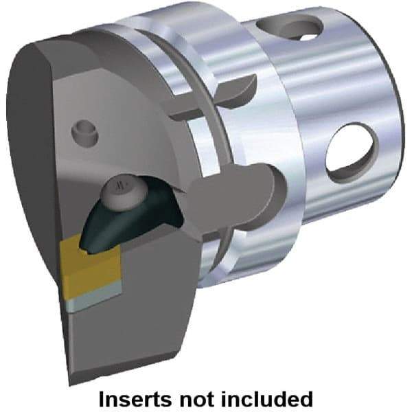 Kennametal - Insert Style DN.. 150608, DN.. 442, 70mm Head Length, Right Hand Cut, Internal/External Modular Threading Cutting Unit Head - System Size KM4X63, 43mm Center to Cutting Edge, Series Kenclamp - A1 Tooling