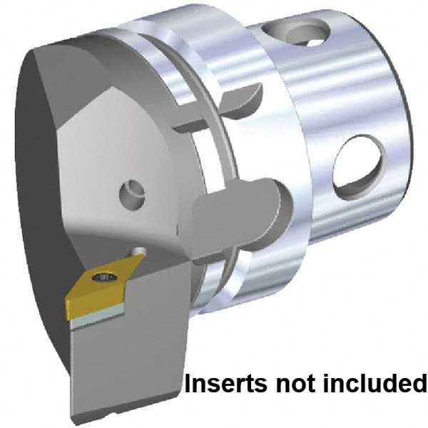 Kennametal - Insert Style VB.. 160408, VB.. 332, 70mm Head Length, Right Hand Cut, Internal/External Modular Threading Cutting Unit Head - System Size KM4X63, 43mm Center to Cutting Edge, Series KM4X - A1 Tooling