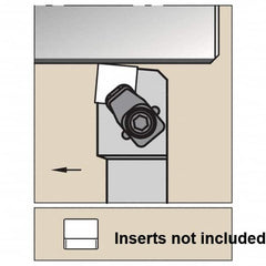 Kennametal - CSXN, Left Hand Cut, 5° Lead Angle, 25mm Shank Height x 25mm Shank Width, Negative Rake Indexable Turning Toolholder - 150mm OAL, SN.N 120408 Insert Compatibility, Series CSXN - A1 Tooling