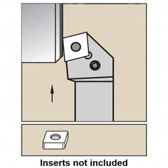 Kennametal - PCKN, Left Hand Cut, 15° Lead Angle, 32mm Shank Height x 25mm Shank Width, Negative Rake Indexable Turning Toolholder - 170mm OAL, CN... 160612 Insert Compatibility, Series PCKN - A1 Tooling