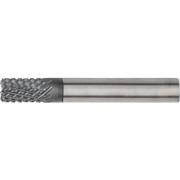 Kennametal - 8mm, 12 Flute, Single End, Solid Carbide, Corner Chamfer End Mill - 83mm OAL, 15° Helix, Right Hand Flute, 18mm LOC, Right Hand Cut - A1 Tooling