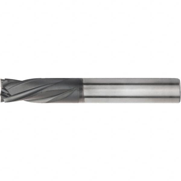 Kennametal - 8mm, 4 Flute, Single End, Solid Carbide, Corner Chamfer End Mill - 83mm OAL, 25° Helix, Right Hand Flute, 18mm LOC, Right Hand Cut - A1 Tooling