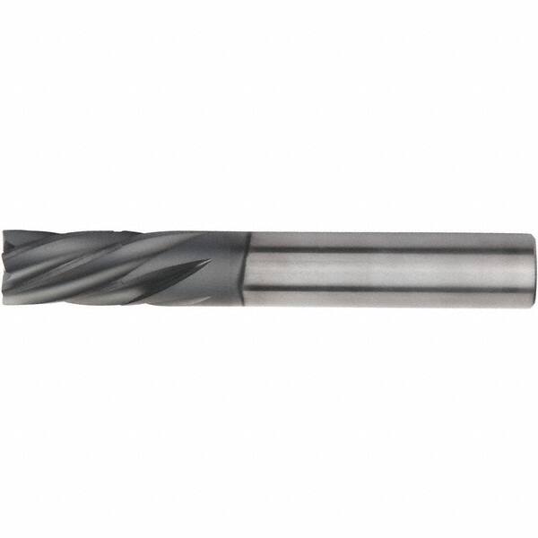 Kennametal - 8mm, 6 Flute, Single End, Solid Carbide, Corner Chamfer End Mill - 83mm OAL, 25° Helix, Left Hand Flute, 18mm LOC, Right Hand Cut - A1 Tooling