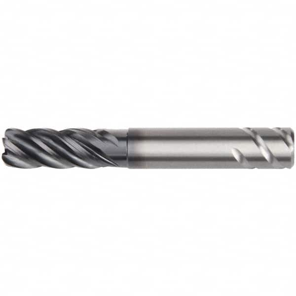 Kennametal - 20mm, 5 Flute, Single End, Solid Carbide, 6mm Corner Radius End Mill - 115mm OAL, 38° Helix, Right Hand Flute, 38mm LOC, Right Hand Cut, 60mm Extended Reach - A1 Tooling