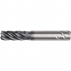 Kennametal - 20mm, 5 Flute, Single End, Solid Carbide, 6mm Corner Radius End Mill - 115mm OAL, 38° Helix, Right Hand Flute, 38mm LOC, Right Hand Cut, 60mm Extended Reach - A1 Tooling