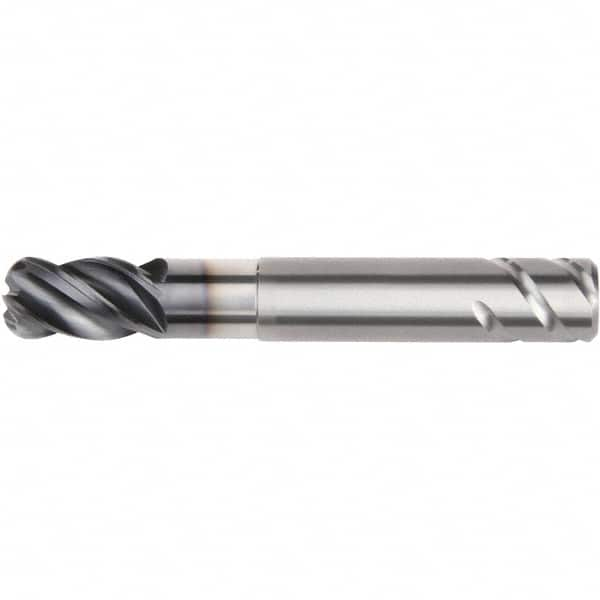 Kennametal - 20mm, 4 Flute, Single End, Solid Carbide, 6mm Corner Radius End Mill - 115mm OAL, 38° Helix, Right Hand Flute, 30mm LOC, Right Hand Cut, 60mm Extended Reach - A1 Tooling