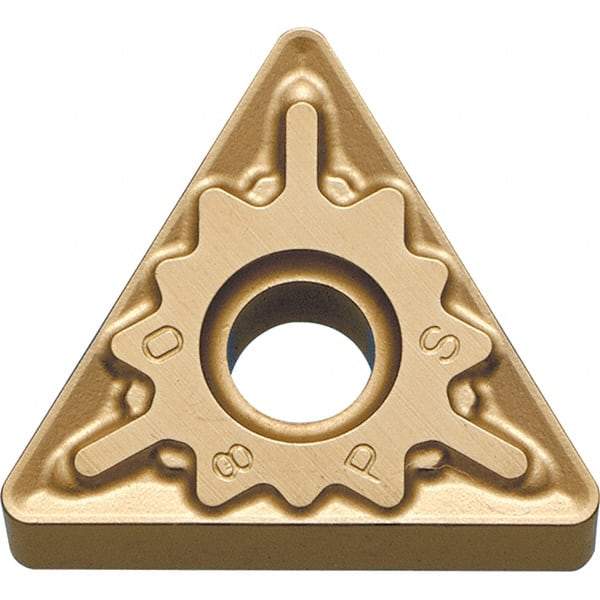 Kyocera - TNMG333 PS Grade CA025P Carbide Turning Insert - TiCN/Al2O3/TiN Finish, 60° Triangle, 3/8" Inscr Circle, 3/16" Thick, 3/64" Corner Radius - A1 Tooling