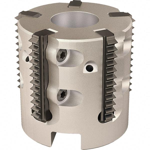 Vargus - 35.9mm Cut Diam, 200mm Max Hole Depth, 16mm Shank Diam, Internal/External Indexable Thread Mill - Insert Style R25, 5 Inserts, Toolholder Style RTMC-D, 33.5mm OAL - A1 Tooling