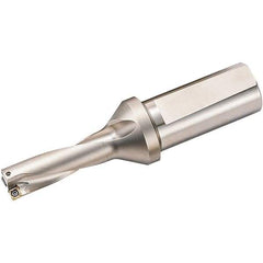 Kyocera - 3.564" Max Drill Depth, 3xD, 1.188" Diam, Indexable Insert Drill - 2 Inserts, 1-1/4" Shank Diam, Weldon Shank - A1 Tooling