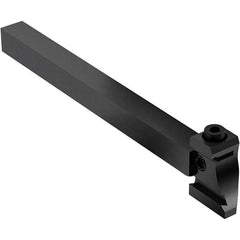 Seco - Tool Block Style 150.10-JETI, 15.49mm Blade Height, 80.3mm OAL, 1/2" OAH, Indexable Cutoff Blade Tool Block - 0.5mm Shank Height, 1/2" Shank Width, Through Coolant - A1 Tooling