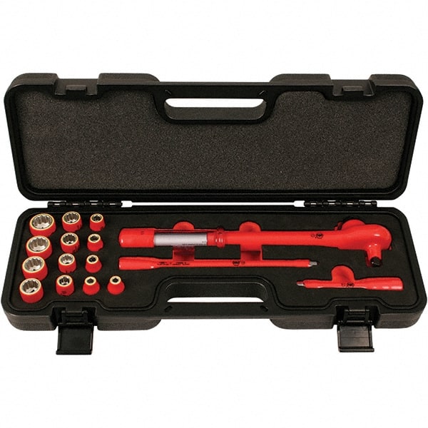 Wiha - 16 Piece Adjustable Torque Wrench & Socket Set - A1 Tooling