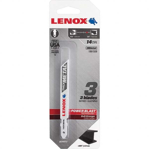 Lenox - Jig Saw Blades Blade Material: Bi-Metal Blade Length (Inch): 3-5/8 - A1 Tooling