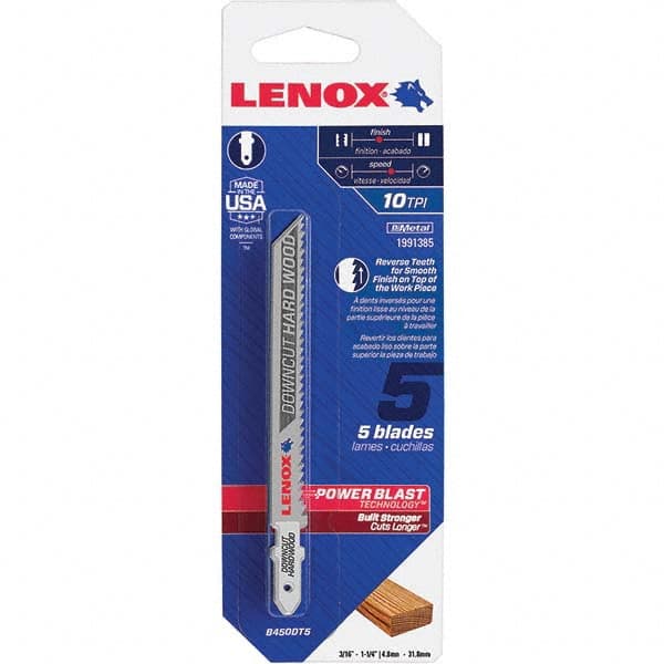 Lenox - Jig Saw Blades Blade Material: Bi-Metal Blade Length (Inch): 4 - A1 Tooling