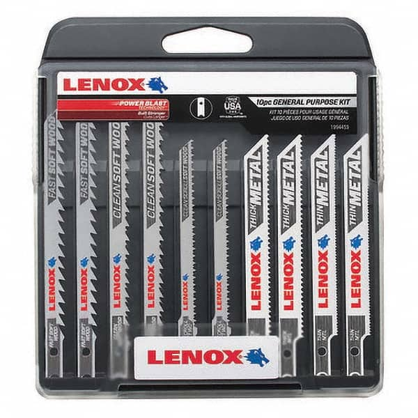 Lenox - Jig Saw Blade Sets Blade Material: Bi-Metal Minimum Blade Length (Inch): 3-5/8 - A1 Tooling