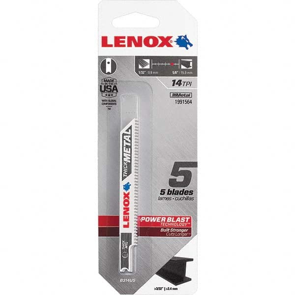 Lenox - Jig Saw Blades Blade Material: Bi-Metal Blade Length (Inch): 3-5/8 - A1 Tooling