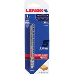 Lenox - Jig Saw Blades Blade Material: Bi-Metal Blade Length (Inch): 4 - A1 Tooling