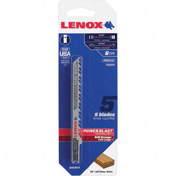 Lenox - Jig Saw Blades Blade Material: Bi-Metal Blade Length (Inch): 4 - A1 Tooling