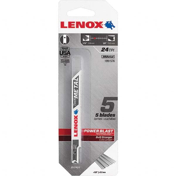 Lenox - Jig Saw Blades Blade Material: Bi-Metal Blade Length (Inch): 3-5/8 - A1 Tooling