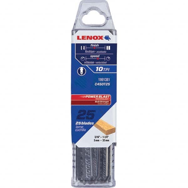 Lenox - Jig Saw Blades Blade Material: Bi-Metal Blade Length (Inch): 4 - A1 Tooling