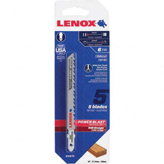 Lenox - Jig Saw Blades Blade Material: Bi-Metal Blade Length (Inch): 4 - A1 Tooling