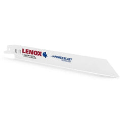 Lenox - Reciprocating Saw Blades Blade Material: Bi-Metal Blade Length (Inch): 8 - A1 Tooling