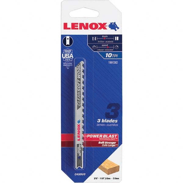 Lenox - Jig Saw Blades Blade Material: Bi-Metal Blade Length (Inch): 4 - A1 Tooling