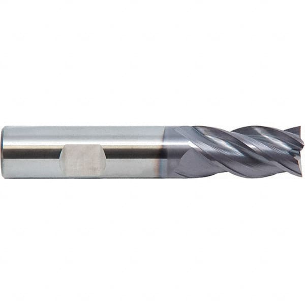 M.A. Ford - 1", 4 Flute, Single End, Solid Carbide, 0.09" Corner Radius End Mill - 4" OAL, 35, 38° Helix, Right Hand Flute, 1-1/2" LOC, Right Hand Cut - A1 Tooling