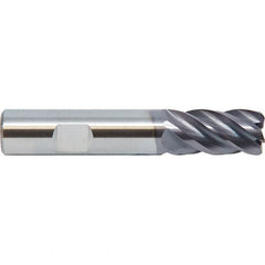 M.A. Ford - 1", 5 Flute, Single End, Solid Carbide, 0.045" Corner Radius End Mill - 4" OAL, 38° Helix, Right Hand Flute, 1-1/2" LOC, Right Hand Cut - A1 Tooling