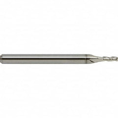 M.A. Ford - 1/8", 3 Flute, Single End, Solid Carbide, 0.015" Corner Radius End Mill - 1-1/2" OAL, 30° Helix, Right Hand Flute, 3/8" LOC, Right Hand Cut - A1 Tooling