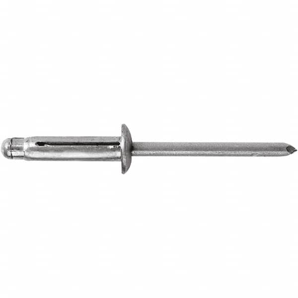 STANLEY Engineered Fastening - Size 5 Dome Head Aluminum Open End Blind Rivet - Aluminum Mandrel, 0.04" to 0.275" Grip, 5/32" Head Diam, 0.165" to 0.177" Hole Diam, - A1 Tooling