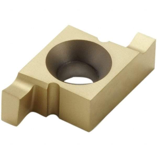 Seco - 2.1510NR Grade CP30, 2.15mm Cutting Width Carbide Grooving Insert - 2.15mm Max Depth of Cut, Neutral, TiN/TiCN Finish - A1 Tooling