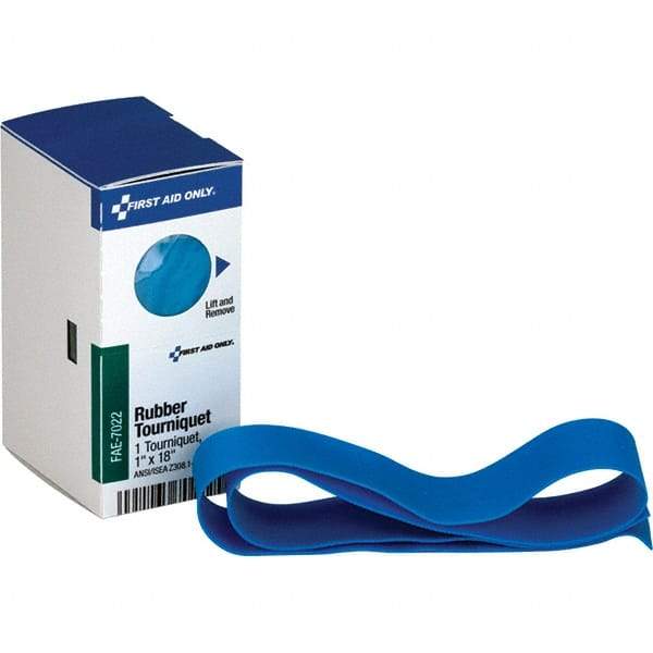 PRO-SAFE - 1-5/16" Long x 1-7/8" Wide, General Purpose Wound Care - Blue, Rubber Bandage - A1 Tooling