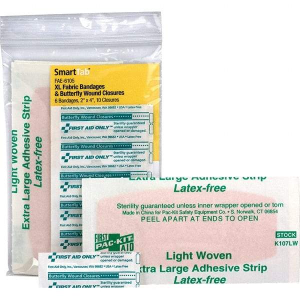 PRO-SAFE - 4" Long x 1/8" Wide, Butterfly Wound Care - White, Woven Fabric Bandage - A1 Tooling