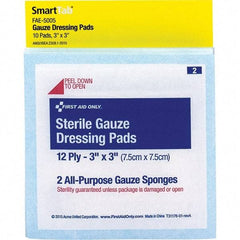 PRO-SAFE - 6-5/8" Long x 5-1/8" Wide, General Purpose Wound Care - White, Gauze Bandage - A1 Tooling