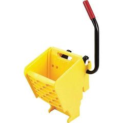 Rubbermaid - 35 Qt Plastic Wringer - 15.8" Long x 31.1" High x 13.4" Wide, Yellow, Metal Handle - A1 Tooling