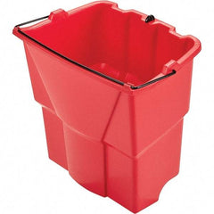 Rubbermaid - 35 Qt Plastic Bucket - 15.2" Long x 14" High x 9.8" Wide, Red - A1 Tooling