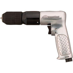 Ingersoll-Rand - 1/2" Reversible Keyless Chuck - Pistol Grip Handle, 5,000 RPM, 0.5 hp, 90 psi - A1 Tooling