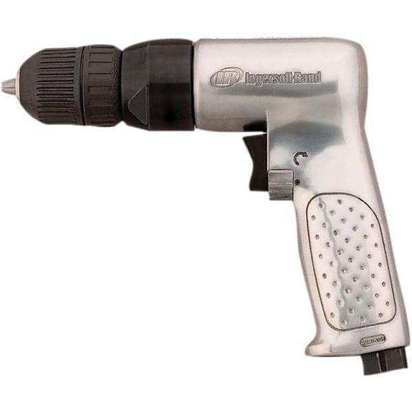 Ingersoll-Rand - 3/8" Reversible Keyless Chuck - Pistol Grip Handle, 2,000 RPM, 0.5 hp, 90 psi - A1 Tooling