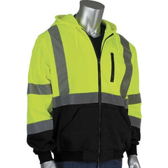 PIP - Size 4XL Black & Hi-Vis Yellow High Visibility Long Sleeve Sweatshirt - A1 Tooling