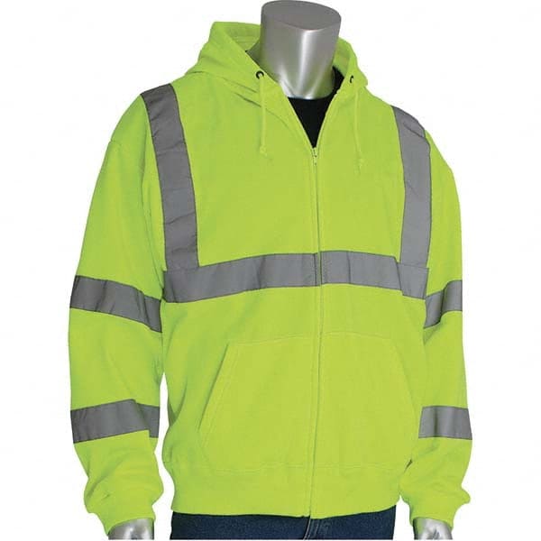 PIP - Size 5XL Hi-Vis Yellow High Visibility Long Sleeve Sweatshirt - A1 Tooling