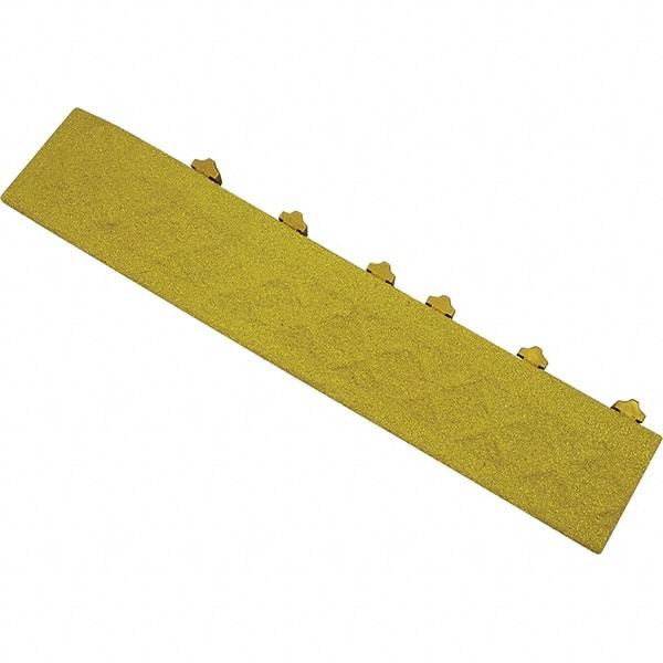 Ergo Advantage - 22" Long x 4" Wide x 1" Thick, Anti-Fatigue Modular Matting Anti-Fatigue Flooring - Male, 1 Interlocking Side, Yellow, For Dry & Wet Areas - A1 Tooling