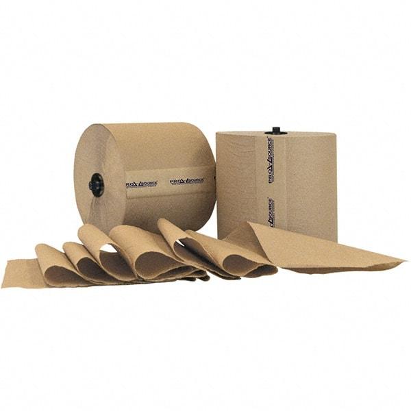 PRO-SOURCE - Hard Roll of 1 Ply Natural Paper Towels - 7-7/8" Wide, 800' Roll Length - A1 Tooling