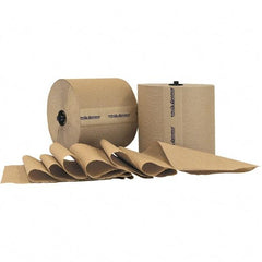 PRO-SOURCE - Hard Roll of 1 Ply Natural Paper Towels - 7-7/8" Wide, 800' Roll Length - A1 Tooling