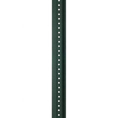 Nucor - 10' High, Powder Coated Traffic Sign Post - Steel, 3/8" Hole Diam, Green - A1 Tooling