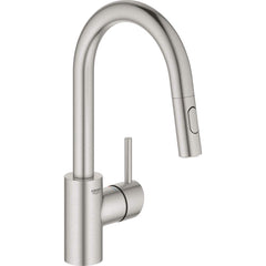 Grohe - Kitchen & Bar Faucets; Type: Pull Down ; Style: Contemporary; Modern; Transitional ; Mount: Deck ; Design: One Handle ; Handle Type: Lever ; Spout Type: High Arc - Exact Industrial Supply